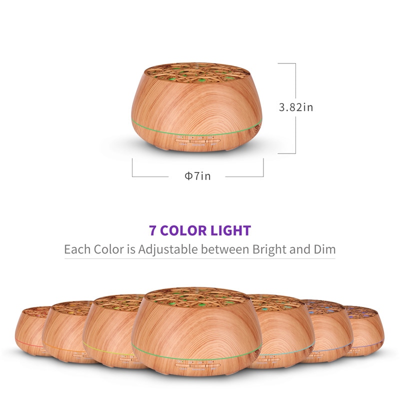Ultrasonic Aroma Essential Oil Diffuser with Bluetooth Music Speaker ...
